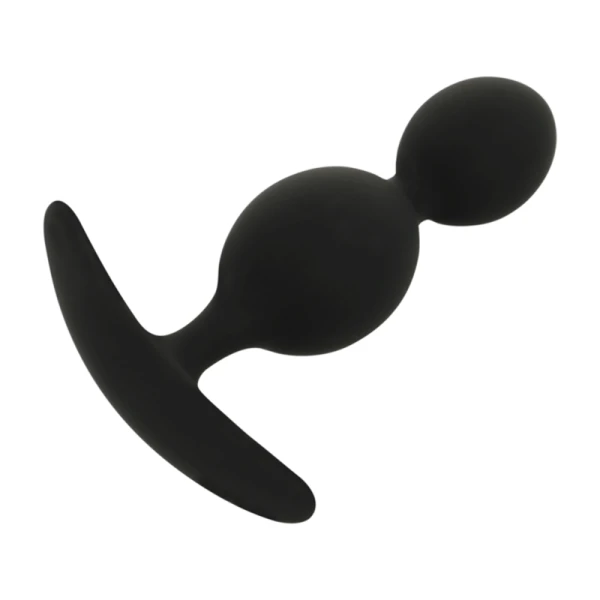 Black&silver Orson Plug Silicone Anaalplug met 2 Golven
