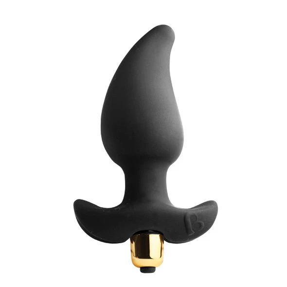 Rocks-off Anal Vibrator Butt Quiver with 7 Speeds, Silicone, Black