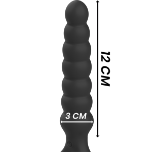 Black&silver Bob Anale vibrator van siliconen met 10 standen Black&silver Bob Anale vibrator van siliconen met 10 standen - Afbeelding 4