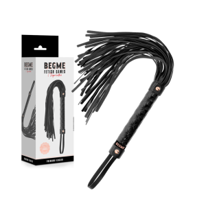 Begme Black Edition vegan leren zweep Flogger Begme Black Edition vegan leren zweep Flogger - Afbeelding 2