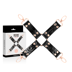 Begme Black Edition vegan leren hog-tie voor bondage Begme Black Edition vegan leren hog-tie voor bondage - Afbeelding 2