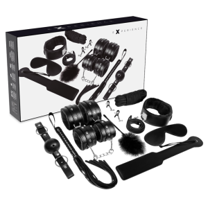 Experience BDSM-fetisjkit Zwarte serie 11-delig Experience BDSM-fetisjkit Zwarte serie 11-delig - Afbeelding 1