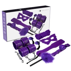 Experience BDSM-Fetish-Kit Lila Serie met 8 delen
