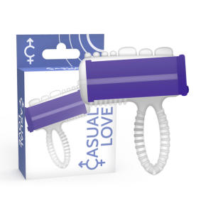 Casual Love Ring Vibrator Lilac Tongue – Vinger- en tongvibrator Casual Love Ring Vibrator Lilac Tongue – Vinger- en tongvibrator - Afbeelding 1