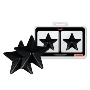 Coquette Accessories Nippelbedekkingen met zwarte sterren, herbruikbaar