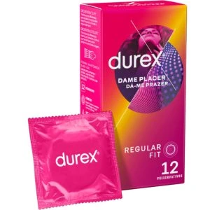 Durex Dame Placer Condooms met noppen en ribbels, 12 stuks