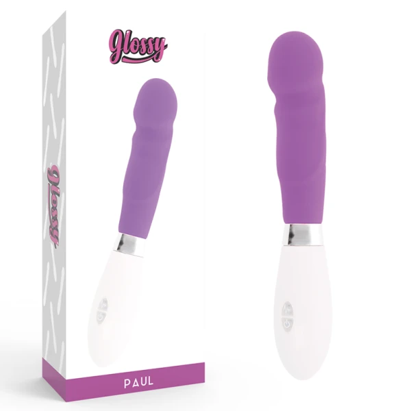 Glossy Paul Vibrator Paars – G-puntvibrator met realistische vorm