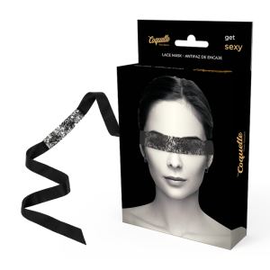 Coquette Accessories Kanten-oogmasker met lint Chic Desire zwart Coquette Accessories Kanten-oogmasker met lint Chic Desire zwart - Afbeelding 1