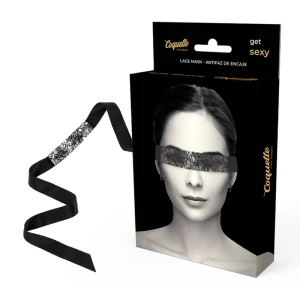 Coquette Accessories Spitzen-Augenmaske mit Band Chic Desire schwarz