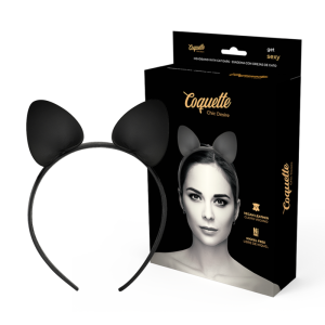 Coquette Accessories Hoofdband met Kattenoren van veganistisch leer Coquette Accessories Hoofdband met Kattenoren van veganistisch leer - Afbeelding 1