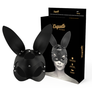 Coquette Accessories Ledermaske mit Hasenohren für Fetisch-Spiele – Bild 1
