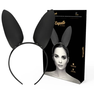 Coquette Accessories Hoofdband met konijnenoren van veganistisch leer