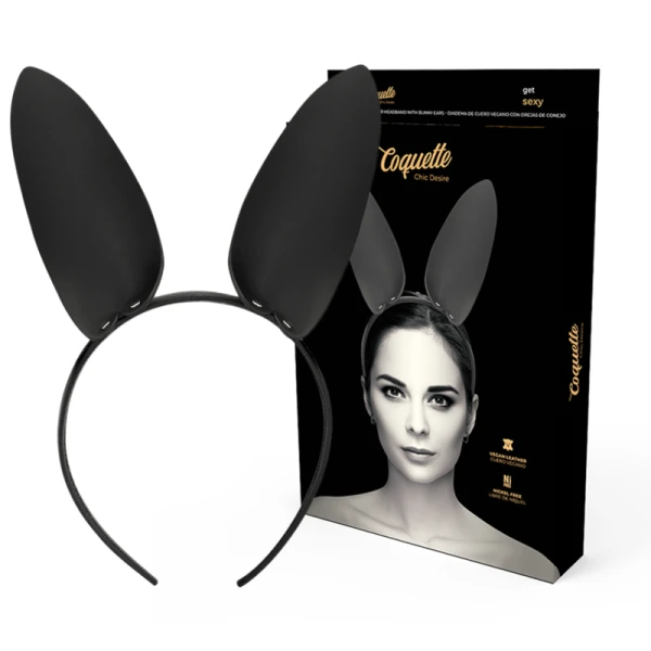 img_143547_e246ae1caaeaef4853c6ac628597cefb_1.png Coquette Accessories Hoofdband met konijnenoren van veganistisch leer
