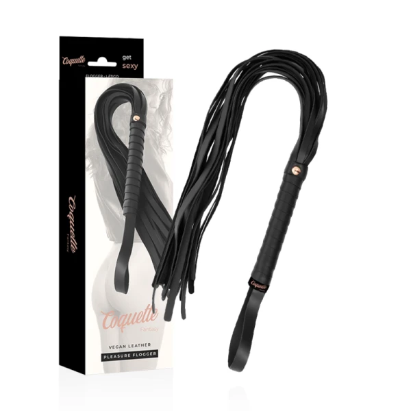 Coquette Fantasy Rijzweep van vegan leer, 28 cm