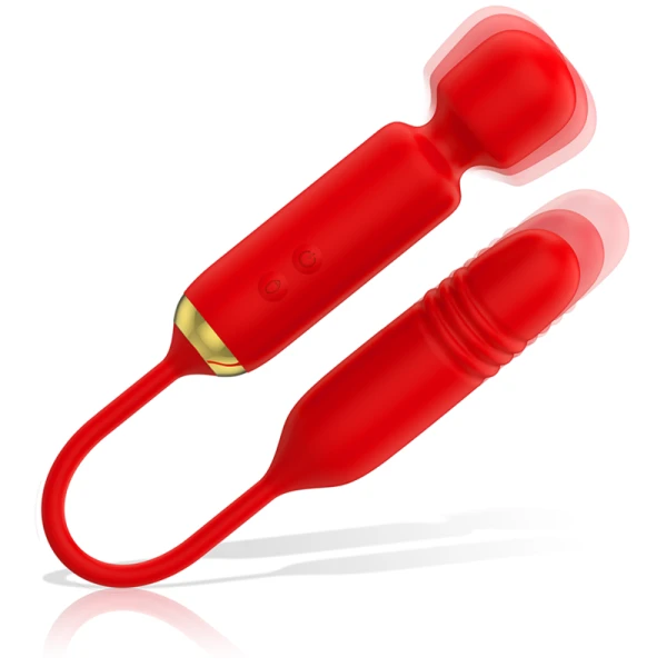 MIA Toscana Dubbel Genot Magie + OP EN NEER Opgelegde Vibrator