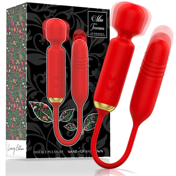 MIA Toscana Dubbel Genot Magie + OP EN NEER Opgelegde Vibrator