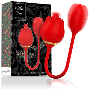 MIA Dubbel Genot-Likopliggvibrator met Trillend Ei, Wenen MIA Dubbel Genot-Likopliggvibrator met Trillend Ei, Wenen - Afbeelding 1