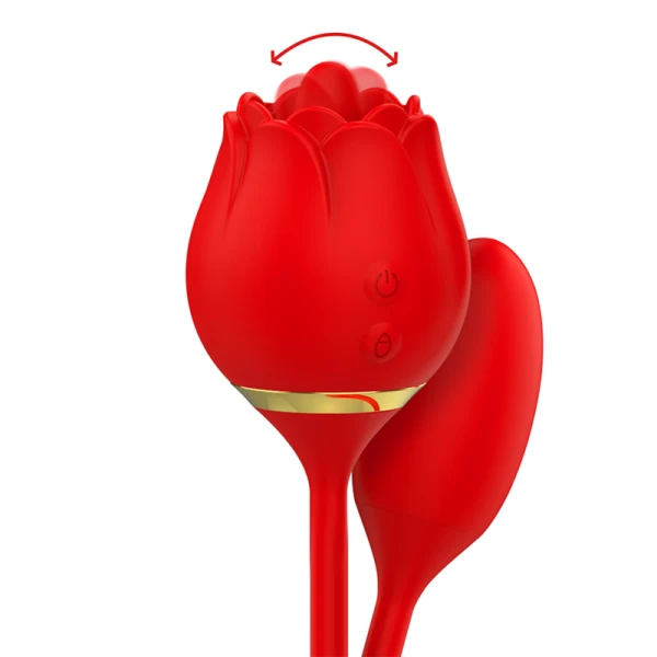 MIA Dubbel Genot-Likopliggvibrator met Trillend Ei, Wenen