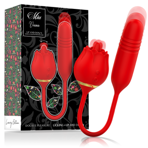 MIA Opbindvibrator Dubbel Genot Likken + Op en Neer MIA Opbindvibrator Dubbel Genot Likken + Op en Neer - Afbeelding 1