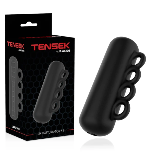 Jamyjob Extreme Tensek 5 Masturbator met vibratie zwart