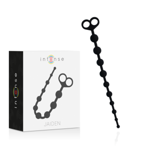 Intense Anal Toys Jaiden Analkralen van siliconen, zwart Intense Anal Toys Jaiden Analkralen van siliconen, zwart - Afbeelding 1