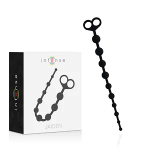 Intense Anal Toys Jaiden Anal Beads made of silicone, black