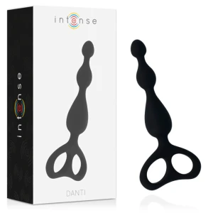 Intense Anal Toys Analdildo Danti aus Silikon schwarz 17,5 cm