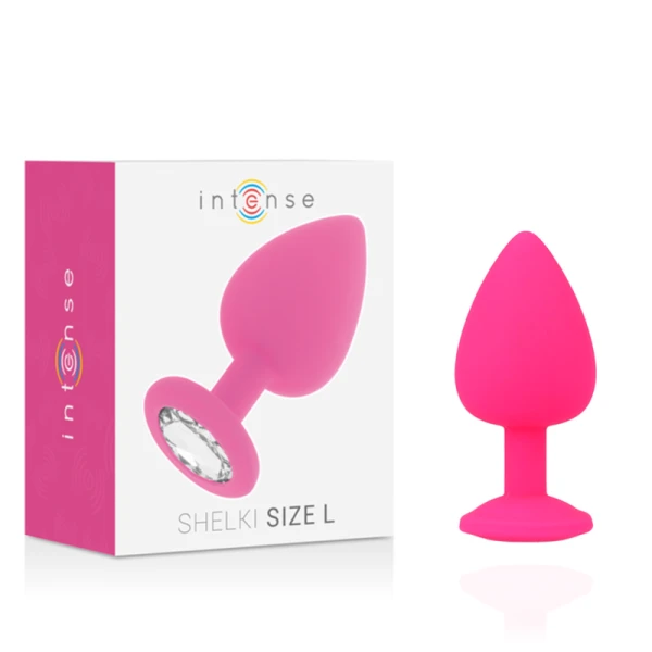 Intense Anal Toys Silikon-Analplug Shelki L Plug Fuchsia