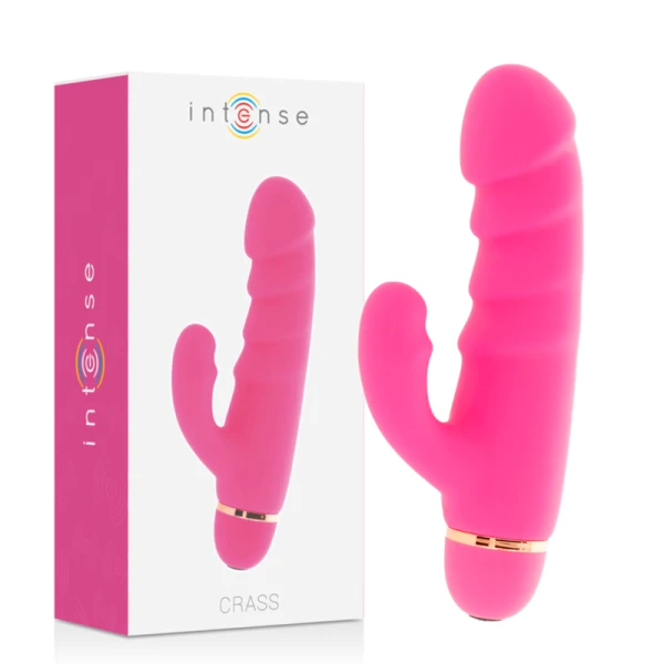 Intense High Tech Krases Vibrator met Clitorisstimulator, 20 standen, siliconen, roze