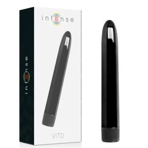 Intense FUN Toys Opgelegde Vibrator Vito Zwart 17 cm
