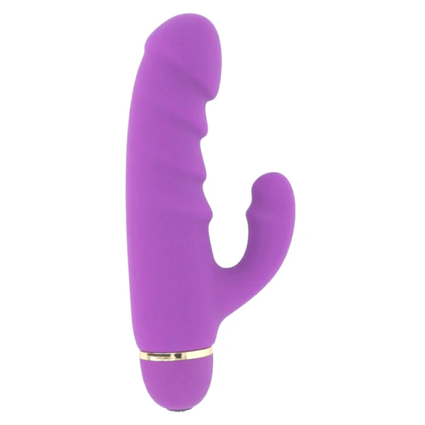 Intense High Tech Kras 20 Vibrator with Clitoral Stimulator, Silicone