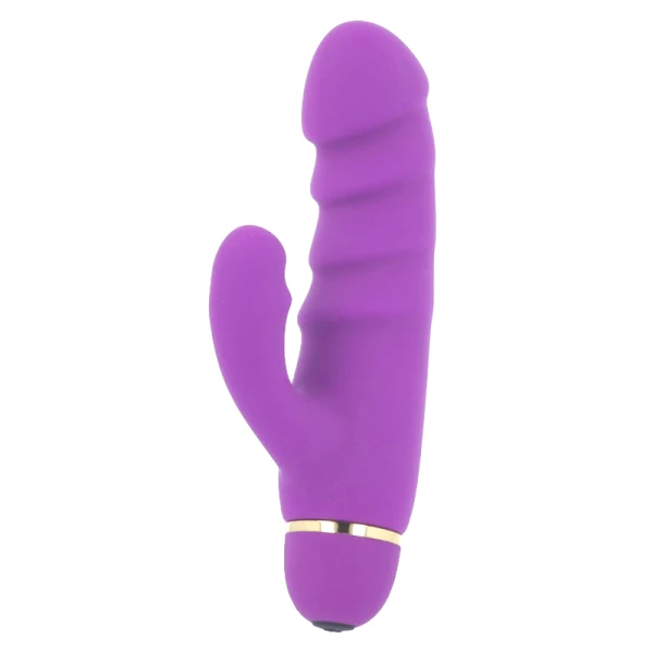 Intense High Tech Kras 20 Vibrator with Clitoral Stimulator, Silicone
