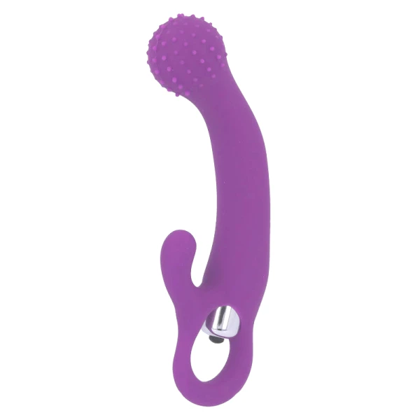 Intense High Tech Naila Siliconen Vibrator met Clitoris Stimulator