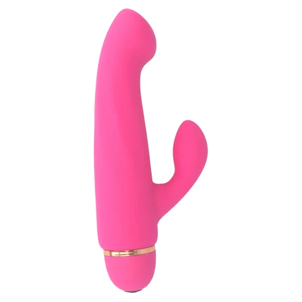 Intense High Tech Boral Vibrator met clitorisstimulator, 20 snelheden, siliconen roze