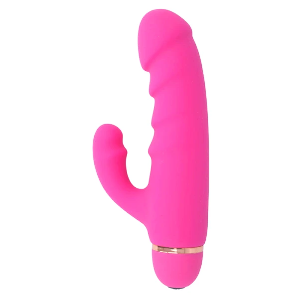 Intense High Tech Krases Vibrator met Clitorisstimulator, 20 standen, siliconen, roze