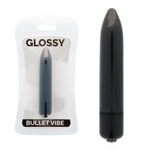 Glossy Minivibrator Vibe Black, slim and quiet Glossy Minivibrator Vibe Black, slim and quiet - Image 1