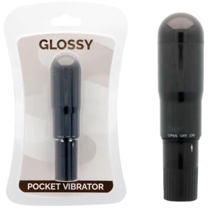 Glossy Zakvibrator Zwart, 107 x 25 mm, waterbestendig