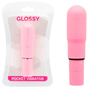 Glossy Pocket Vibrator Pink with 17.500 U/min