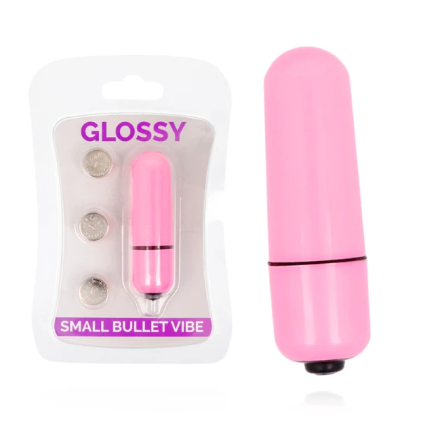 Glossy Small Bullet Vibe Deep Rose Minivibrator