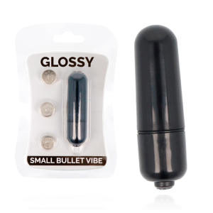 Glossy Kleine Bullet Vibrator zwart, 58 x 18 mm Glossy Kleine Bullet Vibrator zwart, 58 x 18 mm - Afbeelding 1
