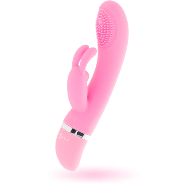 Intense High Tech Susy Oscillerende Rabbit-Vibrator van Siliconen, Roze