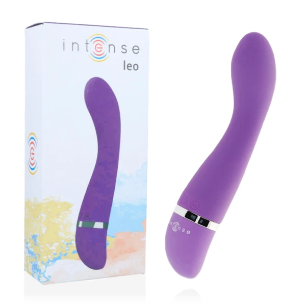 Intense High Tech Leo Vibrator van siliconen met 30 standen, paars