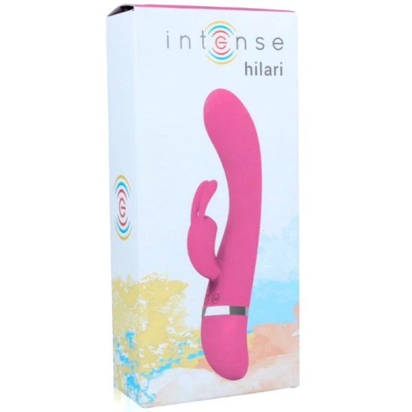 Intense High Tech Hilari Rosa Luxe-Vibrator met Clitorisstimulator van Siliconen