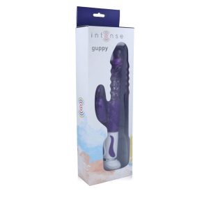Intense High Tech Guppy Vibrator met clitorisstimulator en rotator paars Intense High Tech Guppy Vibrator met clitorisstimulator en rotator paars - Afbeelding 5