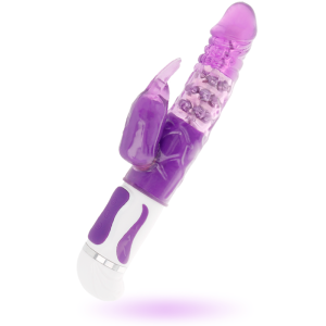 Intense High Tech Guppy Vibrator met clitorisstimulator en rotator paars Intense High Tech Guppy Vibrator met clitorisstimulator en rotator paars - Afbeelding 4