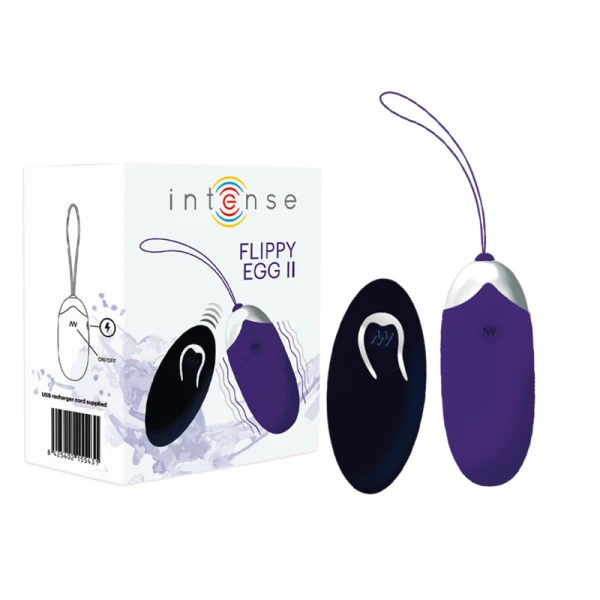 Intense Remote Control Flippy II Vibrations-Ei met afstandsbediening, siliconen