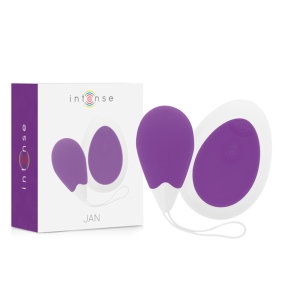 Intense afstandsbediening vibratie-ei Jan met afstandsbediening paars Intense afstandsbediening vibratie-ei Jan met afstandsbediening paars - Afbeelding 1