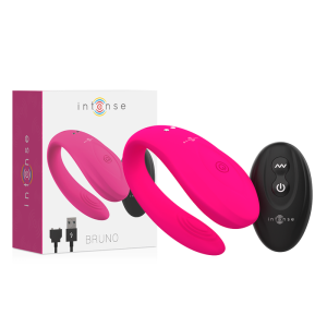 Intense Bruno Partner Double Pleasure Pink Opgelegde Vibrator voor Paren Intense Bruno Partner Double Pleasure Pink Opgelegde Vibrator voor Paren - Afbeelding 2