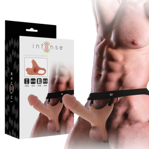 Intense FOR HIM Hollow Strap-On with Silicone Dildo 16 x 3,5 cm Intense FOR HIM Hollow Strap-On with Silicone Dildo 16 x 3,5 cm - Image 1