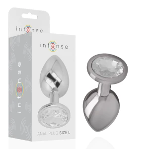 Intense Anal Toys Analplug mit glänzendem Stein, L 9x4 cm